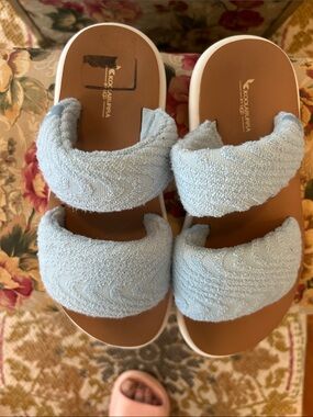 Kookaburra by UggLight Blue Terry Slide Sandals